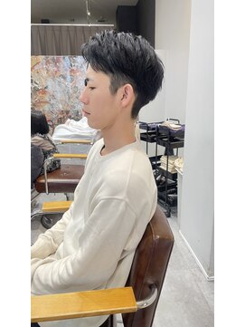 カルナ バイ エルモ(calna by ELMO) スーツ短髪ツーブロック束感モテる黒髪シークレットパーマ流行