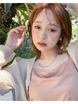 ローウェ 二子玉川(Louwe)&nbsp;ボブ/大人かわいい/フェザーバング/透け感グレージュ