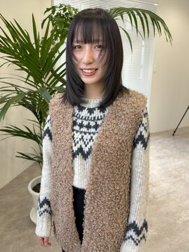 ジュール(JOULE'S) ダークグレージュ × ロブ × フェイスレイヤー ＊