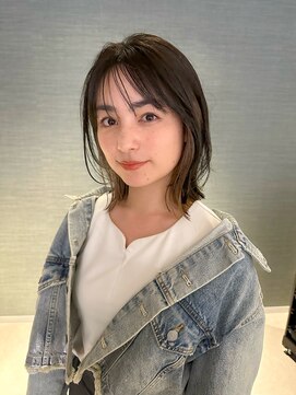 アム(amu) イヤリングカラー/ボブレイヤー/くびれヘア/くびれミディアム