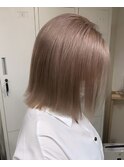 #黒髪#ボブルフ#ネビージュ#小顔#ワンレン
