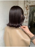 表参道roijir 外はねボブ×ダークパープル