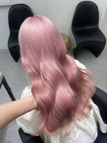 ペレ 渋谷(PELE)&nbsp;デザインカラー/レイヤーカット/ウェットヘア/オリーブベージュ