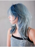 秋色黒髪小顔オリーブカラーネビージュ_ba531811