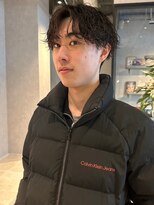 メンズサロン ブロック(Men's Salon bloc) ツイストパーマ　メンズパーマ　ショートパーマ　束感　20代