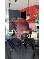 アース 鈴鹿店(HAIR&MAKE EARTH) ピンクヴァイオレット×ブラック