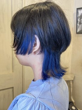 ヘアーリゾートガーデン 南林間店(Hair Resort Garden) 春ブルーインナー/推しカラー/ミニウルフ