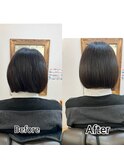 スパケアコース+カット・髪質改善・縮毛矯正・白髪染め