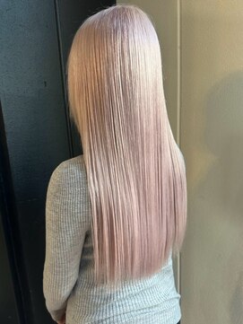 ウェイビーズ(WAVY'S) xブリーチ/イメチェン/ホワイトブロンド/外ハネボブ/美髪/