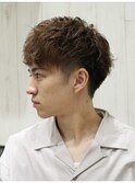 メンズショートマッシュフォワードバング刈り上げ