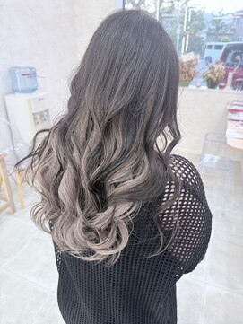 オールバイオー(Owl by oOo) インナーカラー×ミルクティーグレージュ