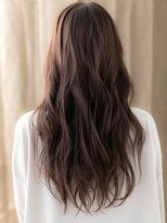 カバーヘア ブリス 上尾西口店(COVER HAIR bliss) ココアブラウン大人巻きウェーブパーマ美髪ロングY上尾20代30代