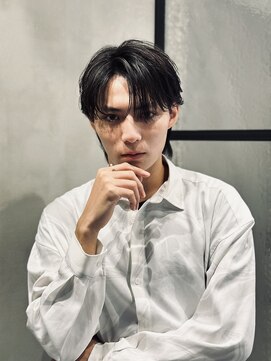 ロンドオム 池袋(Lond Homme) men's/メンズ/刈り上げセンターパート/フェザーパーマ/池袋