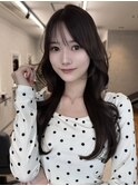 韓国レイヤーウェーブヘア顔周り髪質改善銀座