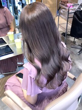 リムレスバイサンク 万代 新潟駅(LIMLESS by cinq) ハイトーンミルクティーベージュペールピンクベージュブリーチ◆