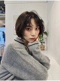 レイヤーボブ/ショート/ニュアンスパーマ/顔周りカット/20代30代