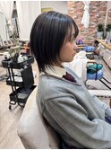 ショートウルフ ショートレイヤー 学生カット 学割 黒髪 10代