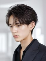 オーシャントーキョー サニー 原宿(OCEAN TOKYO Sunny)&nbsp;フェザーパーマセンターパートニュアンスパーマ韓国マッシュ黒髪