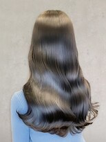 ビビバイマグ(bivi by Mag) 髪質改善カラー透明感カラーアッシュグレージュ外ハネロング