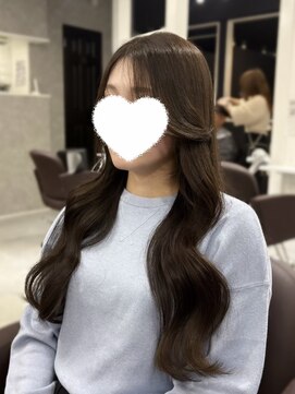 アウラ 近鉄八尾駅前店(Aura) ベルベットブラウン × 上品ツヤロング