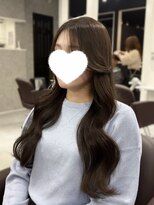 アウラ 近鉄八尾駅前店(Aura) ベルベットブラウン × 上品ツヤロング