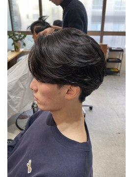 アネロ 名古屋(anhelo) 曲がる縮毛矯正/センターパート/メンズ縮毛矯正