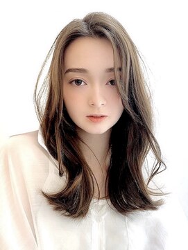 ジュネス 銀座(JYUNESU) ロングレイヤーグレージュカラー透明感ベージュ20代30代40代銀座