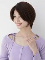 オシロ 岡山倉敷店(OSHIRO)&nbsp;大人ショートボブ白髪染め白髪ぼかし分け目ぼかしショート