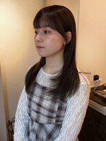 エイム ヘア リンク 長津田店(eim hair rink)&nbsp;シースルーバング/セミロング/顔周りレイヤー[長津田/髪質改善]