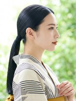 と和 巣鴨 【30代】凛とした大人の洗練タイトローポニー浴衣ヘア