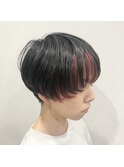前髪インナー_ショートマッシュ_刈り上げ