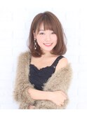 【bellus】イルミナカラー×大人可愛いナチュラルボブ