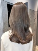 ミルクティーグレージュ_ペールベージュ外ハネボブ_ba366651