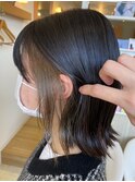 【ES 佐藤】Autumn Style #46 インナーカラーぶつ切りボブ