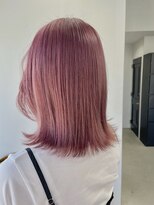 ヘアー アイス 御器所本店(HAIR ICI) 10代20代大人かわいいダブルカラーブリーチピンクベージュカラー