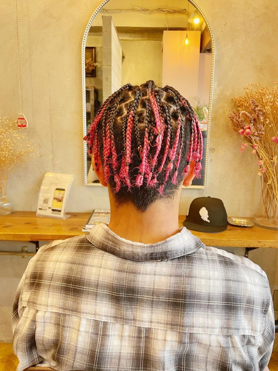 地毛ブレイズ】ビビットピンク：L181144378｜ラグシス ザ ヴィンテージ