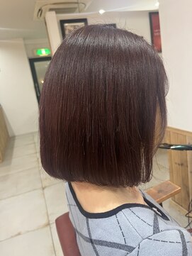 ノーム 横浜(NORM) ブリーチなしボブ×ラベンダー 髪質改善