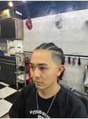 Cornrow×Fade cut