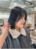 就活カラー◎透ける暗髪