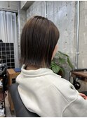 大人可愛い肩上切りっぱなしボブ◎蔵前