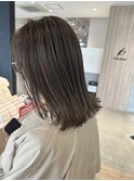 極細ハイライト×アッシュカラー