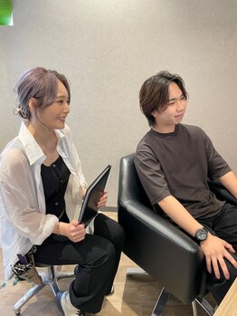 ラビマーニ 箕面店(Labimani)の写真/【阪急箕面駅徒歩1分】髪のお悩みやなりたいスタイルを一緒に考え、あなたのなりたいを叶えます！