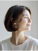 小顔効果抜群♪大人ボブ