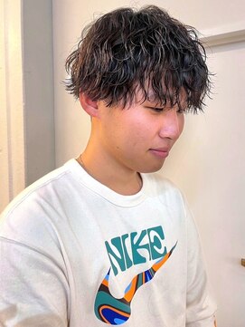 パーク 福岡天神西通り店(parc) ツイストスパイラルパーマ　ハイライト　束感　ツーブロック