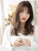 外国人風オンブレシースルーバングこなれヘアc5戸頭20代30代40代