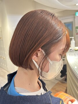 サロンドジョー(salon de joe) ショートボブレイヤーカットミディアムウルフくびれ透明感カラー