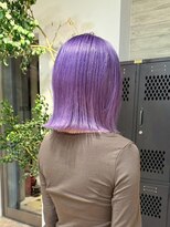 ヲタク(wotaku.)&nbsp;パープルカラーラベンダーカラーバイオレットカラーブリーチボブ