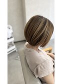 大人ボブ×ハイライト