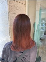 ヘアーアートミュージアム(Hair Art Museum) レッドブラウン/ミディアム/ブリーチ履歴なし