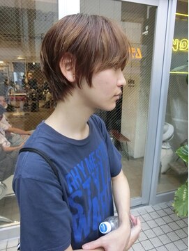 ノラ シブヤ(NORA) マッシュメンズショートウルフカット丸みマッシュ